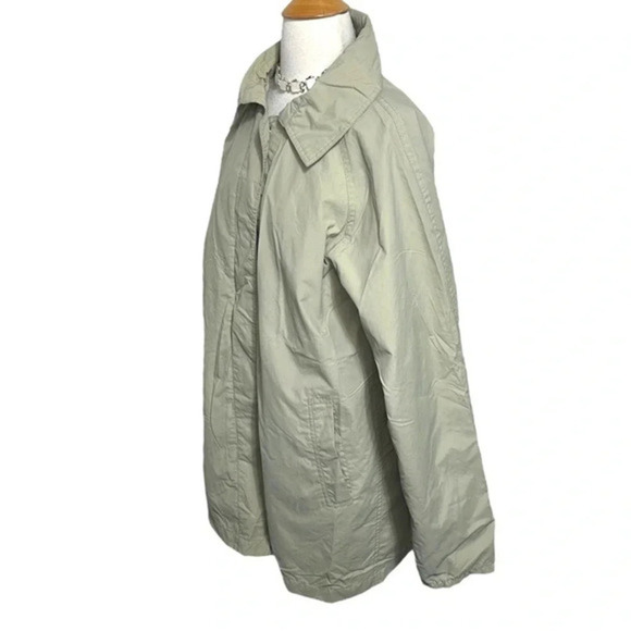 totes ISOTONER Womens Lightweight Casual Trench Coat Khaki Size L - Picture 4 of 7